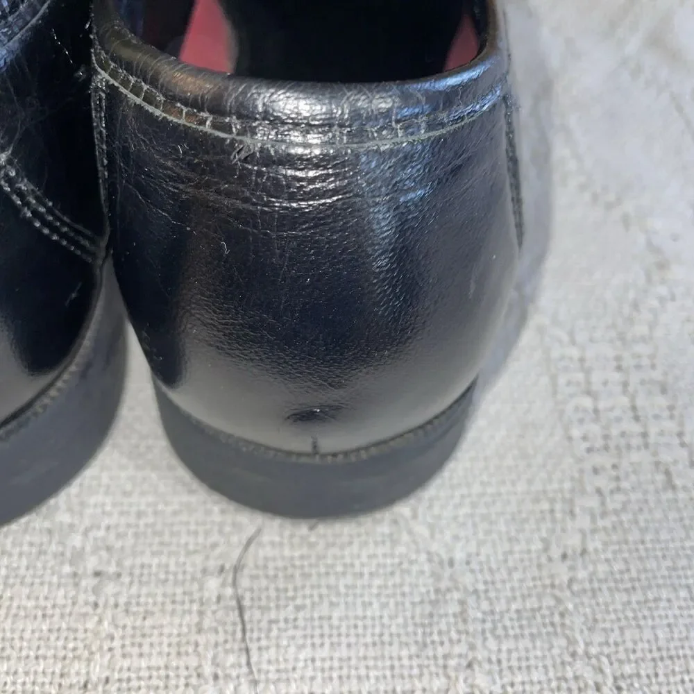 John Romaine Men’s Dress Loafers Size 8.5 M Black Leather Business Formal City